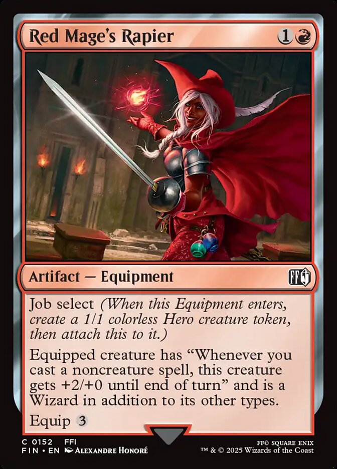 Magic the Gathering Card - Red Mage's Rapier - MTG Circle