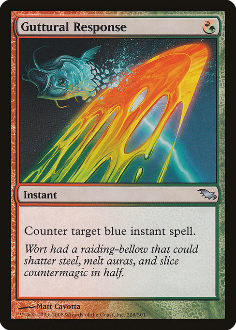 Magic the Gathering Card - Guttural Response - MTG Circle