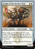 Magic the Gathering Card - Knight of the Kitchen Sink - MTG Circle