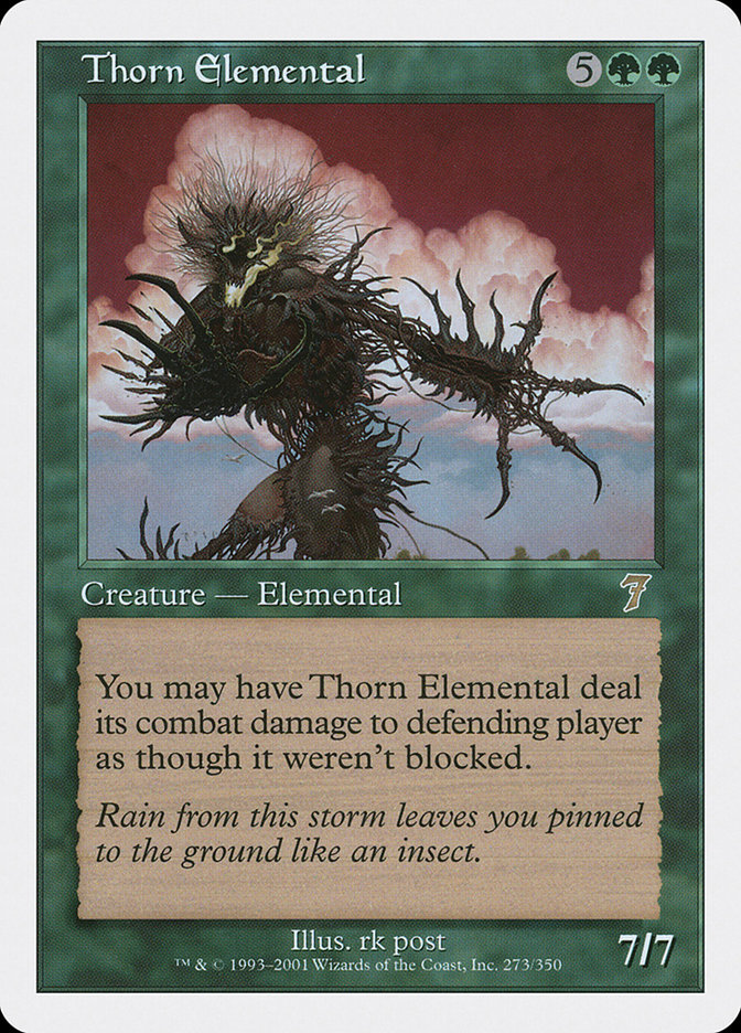Magic the Gathering Card - Thorn Elemental - MTG Circle