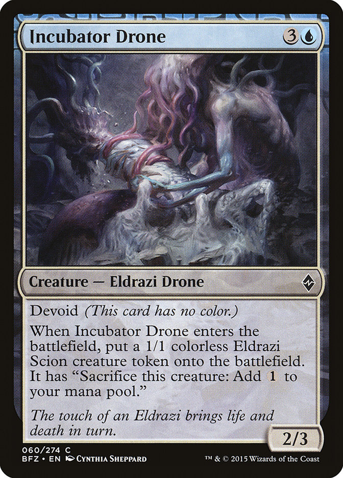 Magic the Gathering Card - Incubator Drone - MTG Circle