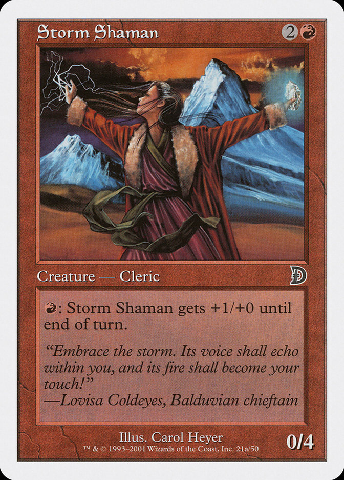 Magic the Gathering Card - Storm Shaman - MTG Circle