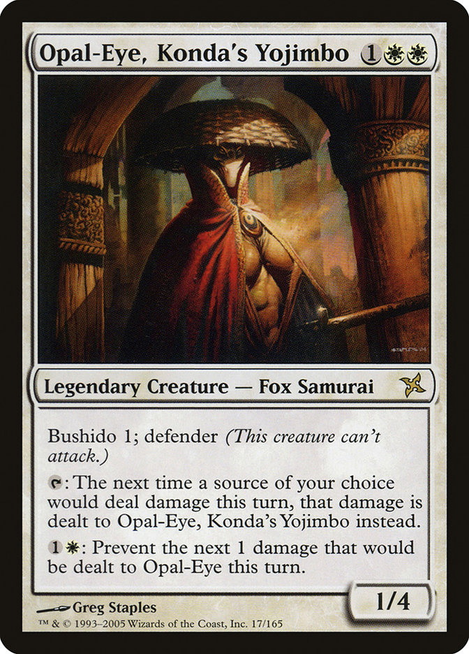 Magic the Gathering Card - Opal-Eye, Konda's Yojimbo - MTG Circle