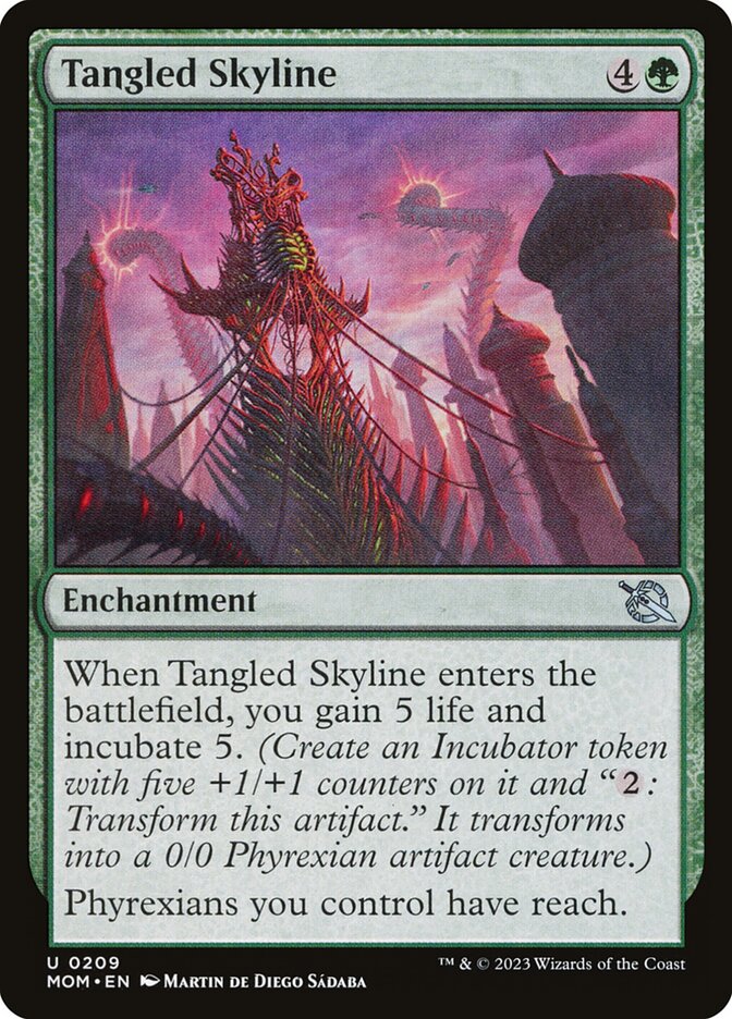 Magic the Gathering Card - Tangled Skyline - MTG Circle