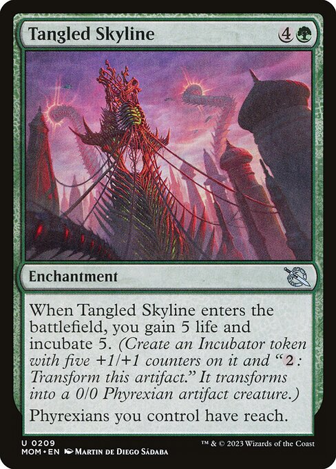 Magic the Gathering Card - Tangled Skyline - MTG Circle