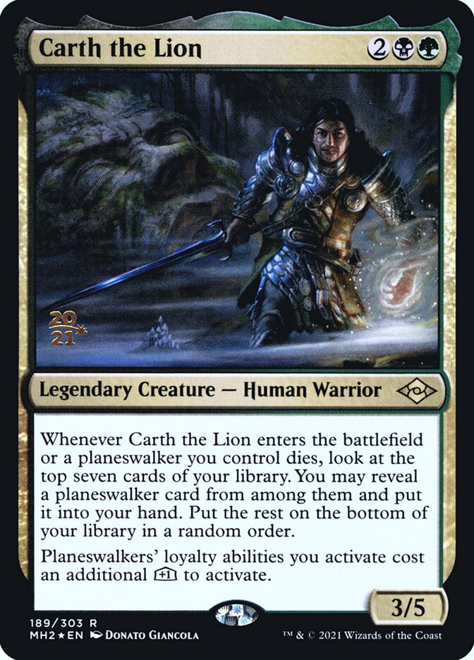 Magic the Gathering Card - Carth the Lion - MTG Circle
