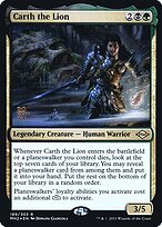 Magic the Gathering Card - Carth the Lion - MTG Circle