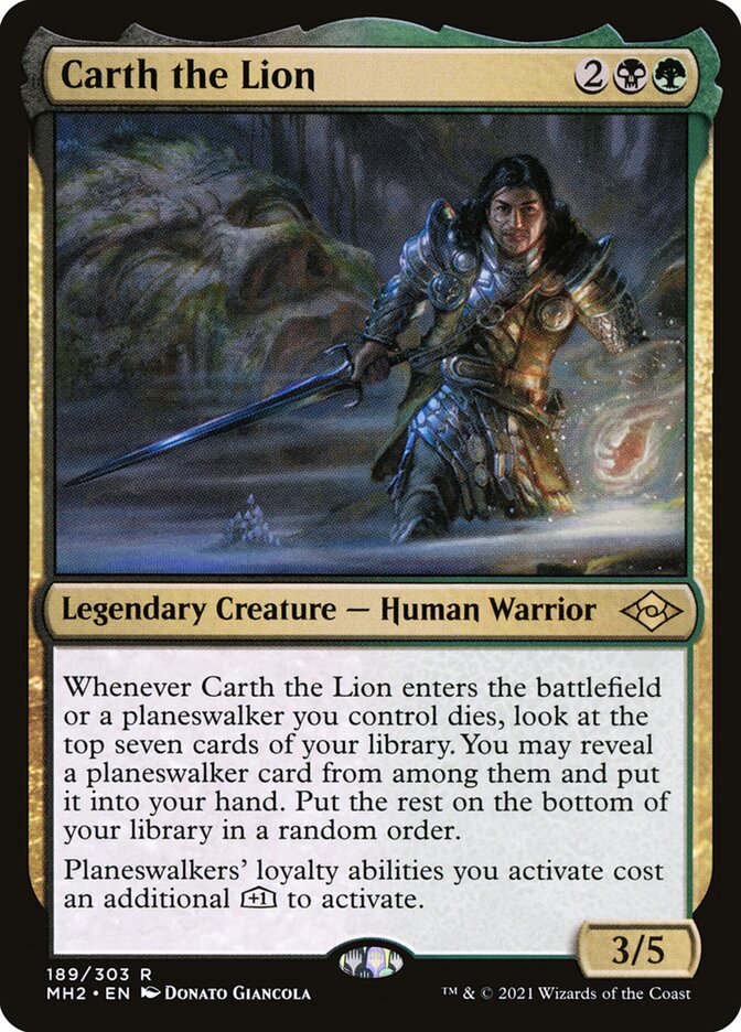 Magic the Gathering Card - Carth the Lion - MTG Circle