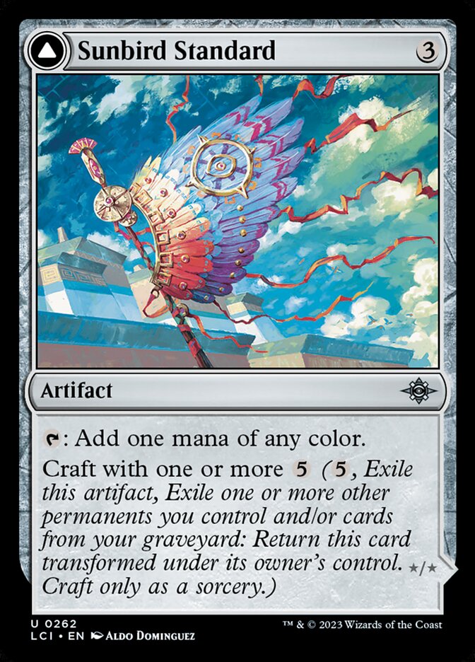 Magic the Gathering Card - Sunbird Standard - MTG Circle