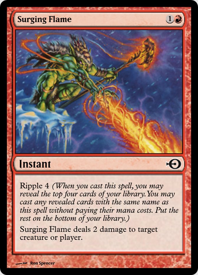 Magic the Gathering Card - Surging Flame - MTG Circle