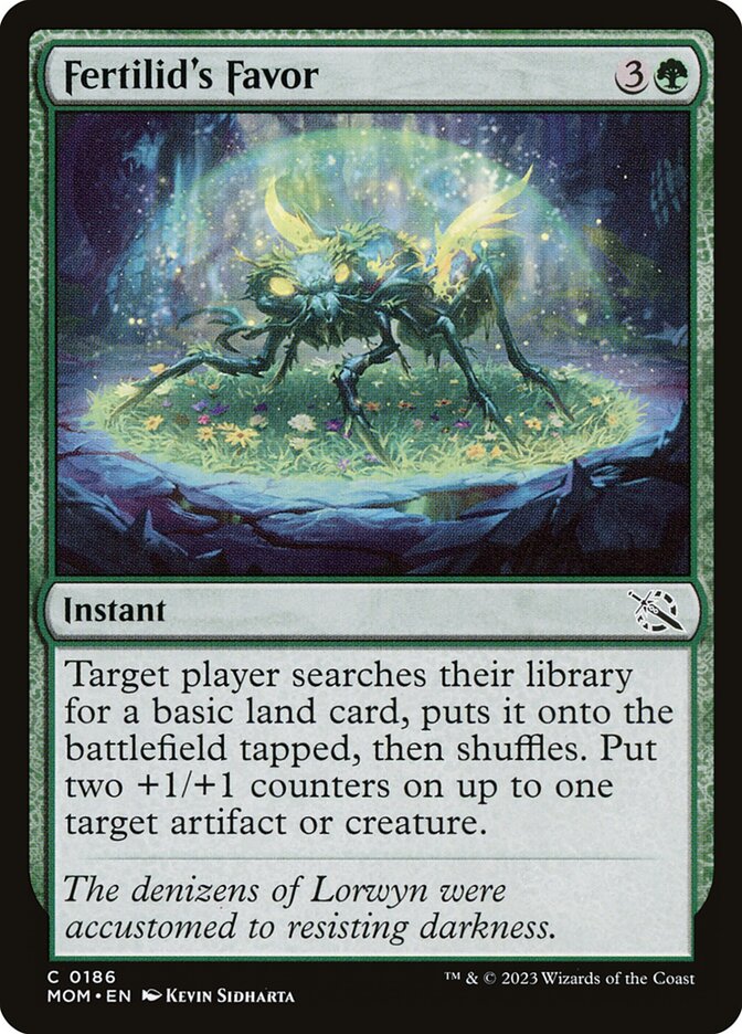 Magic the Gathering Card - Fertilid's Favor - MTG Circle