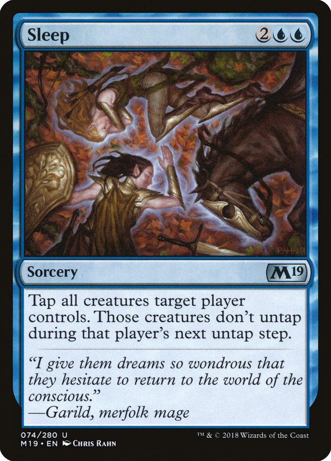 Magic the Gathering Card - Sleep - MTG Circle