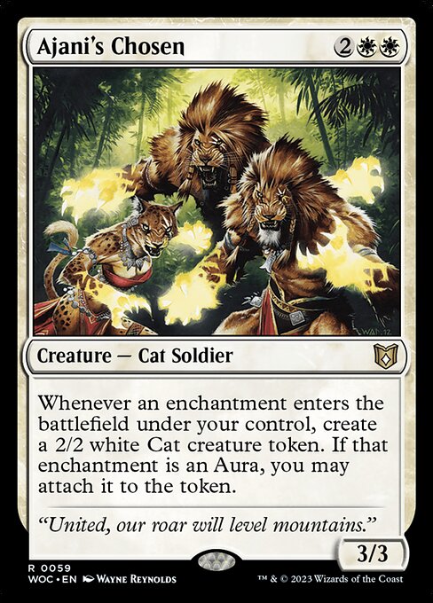 Magic the Gathering Card - Ajani's Chosen - MTG Circle