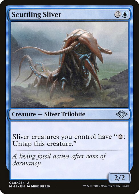 Magic the Gathering Card - Scuttling Sliver - MTG Circle