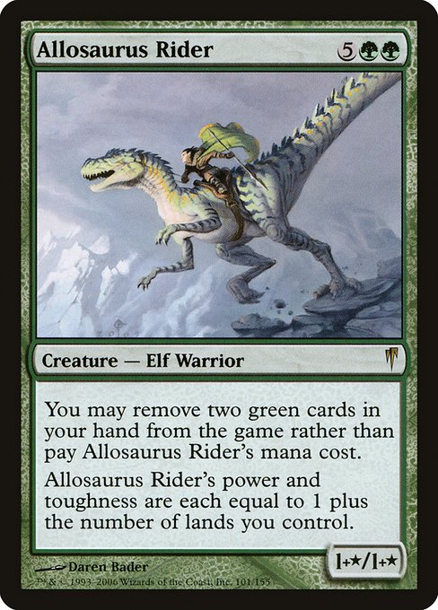 Magic the Gathering Card - Allosaurus Rider - MTG Circle