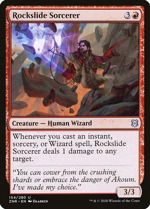 Magic the Gathering Card - Rockslide Sorcerer - MTG Circle