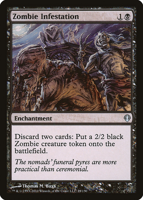 Magic the Gathering Card - Zombie Infestation - MTG Circle