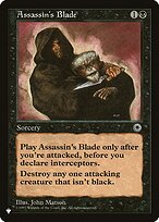 Magic the Gathering Card - Assassin's Blade - MTG Circle