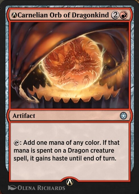 Magic the Gathering Card - A-Carnelian Orb of Dragonkind - MTG Circle