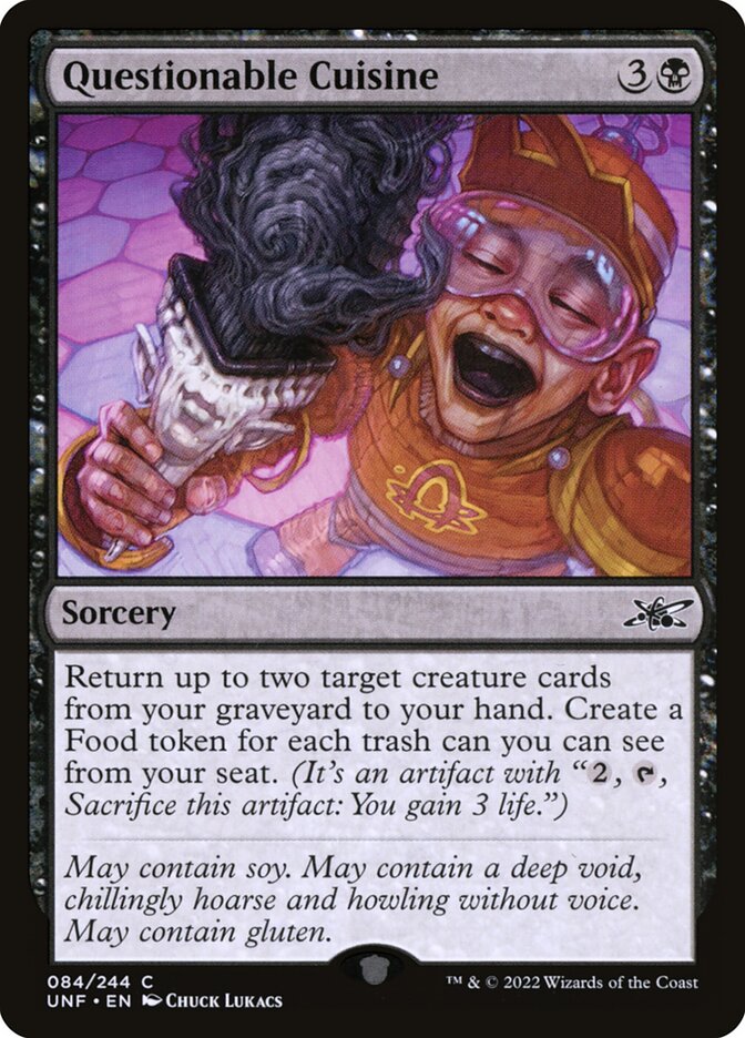 Magic the Gathering Card - Questionable Cuisine - MTG Circle