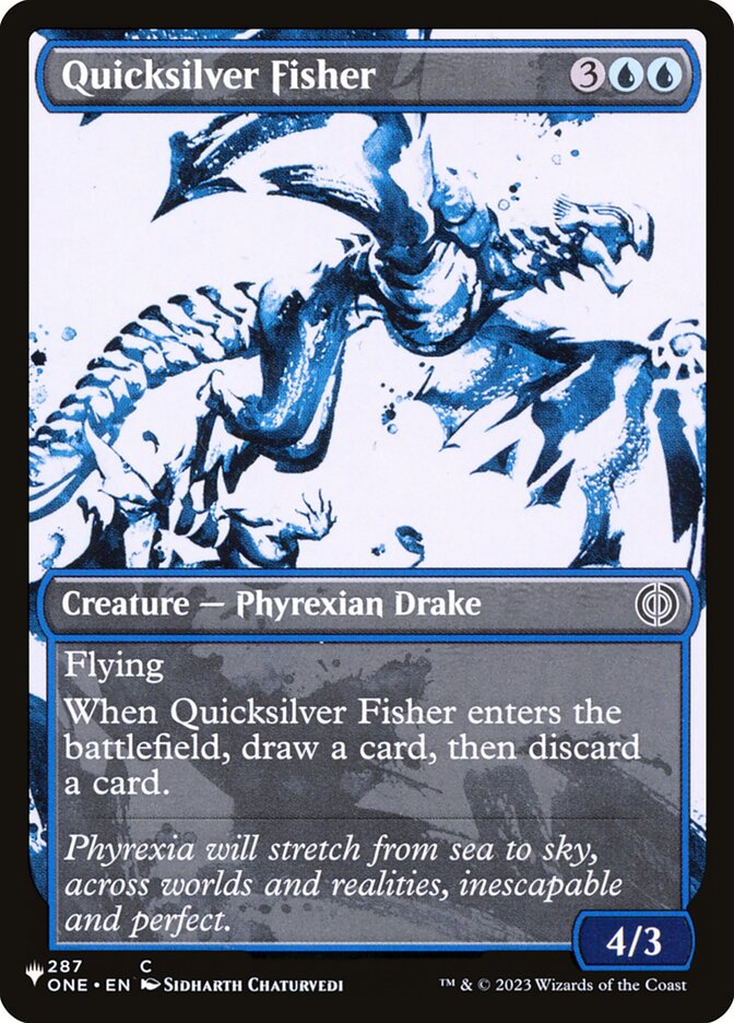 Magic the Gathering Card - Quicksilver Fisher - MTG Circle