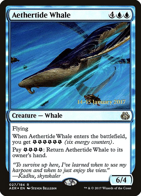 Magic the Gathering Card - Aethertide Whale - MTG Circle