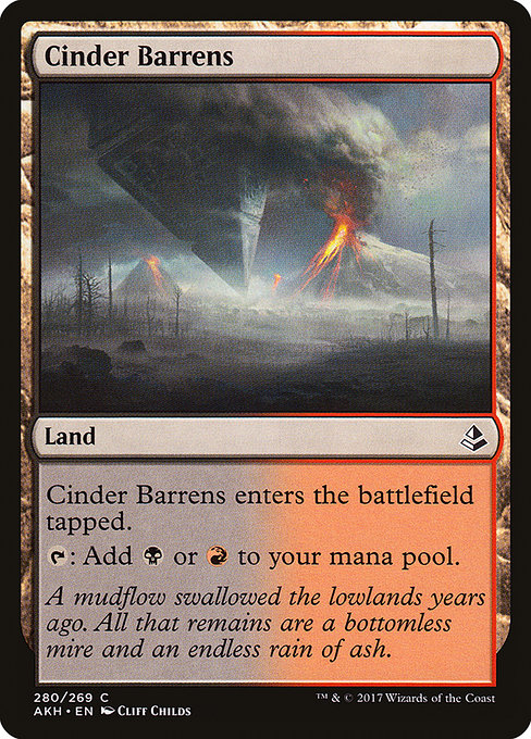 Magic the Gathering Card - Cinder Barrens - MTG Circle