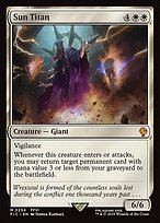 Magic the Gathering Card - Sun Titan - MTG Circle