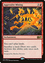 Magic the Gathering Card - Aggressive Mining - MTG Circle