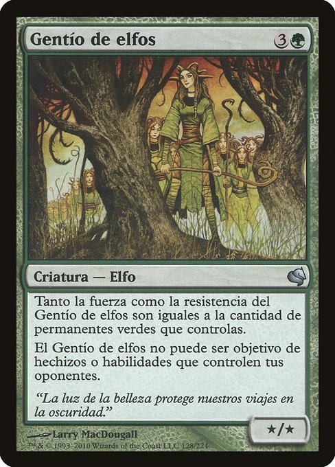 Magic the Gathering Card - Drove of Elves - MTG Circle