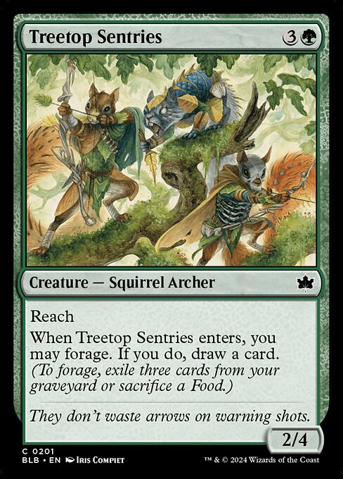 Magic the Gathering Card - Treetop Sentries - MTG Circle