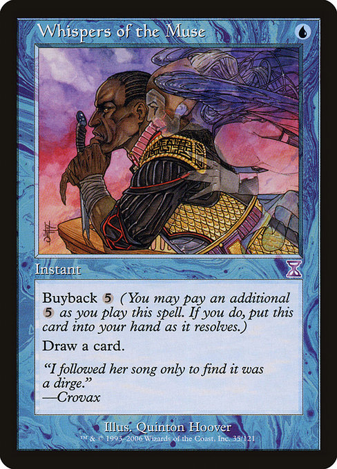 Magic the Gathering Card - Whispers of the Muse - MTG Circle