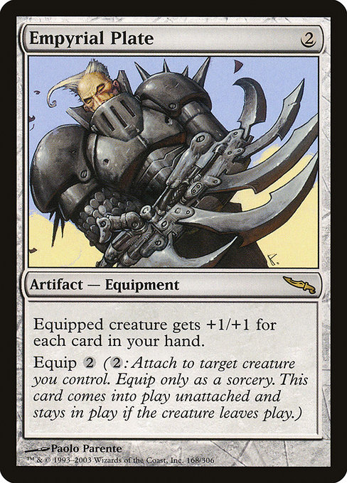 Magic the Gathering Card - Empyrial Plate - MTG Circle