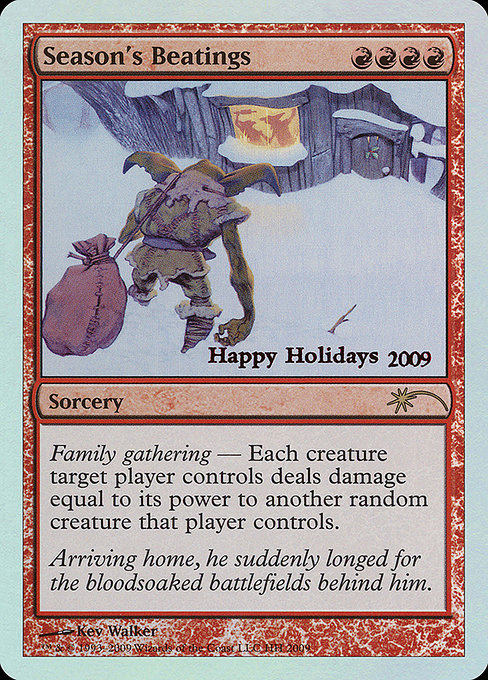Magic the Gathering Card - Season's Beatings - MTG Circle
