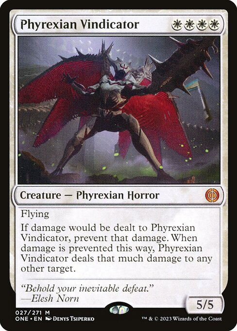 Magic the Gathering Card - Phyrexian Vindicator - MTG Circle