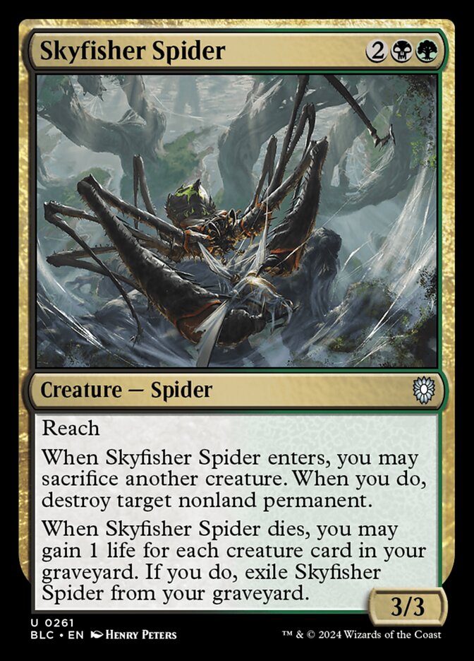 Magic the Gathering Card - Skyfisher Spider - MTG Circle