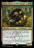 Magic the Gathering Card - Savra, Queen of the Golgari - MTG Circle