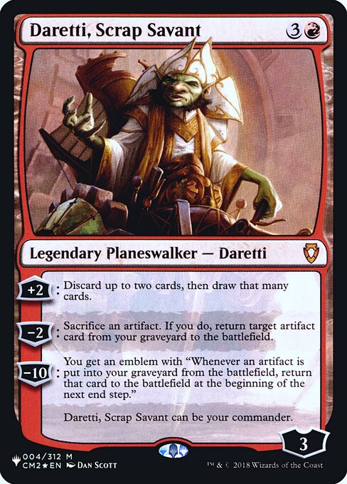 Magic the Gathering Card - Daretti, Scrap Savant - MTG Circle