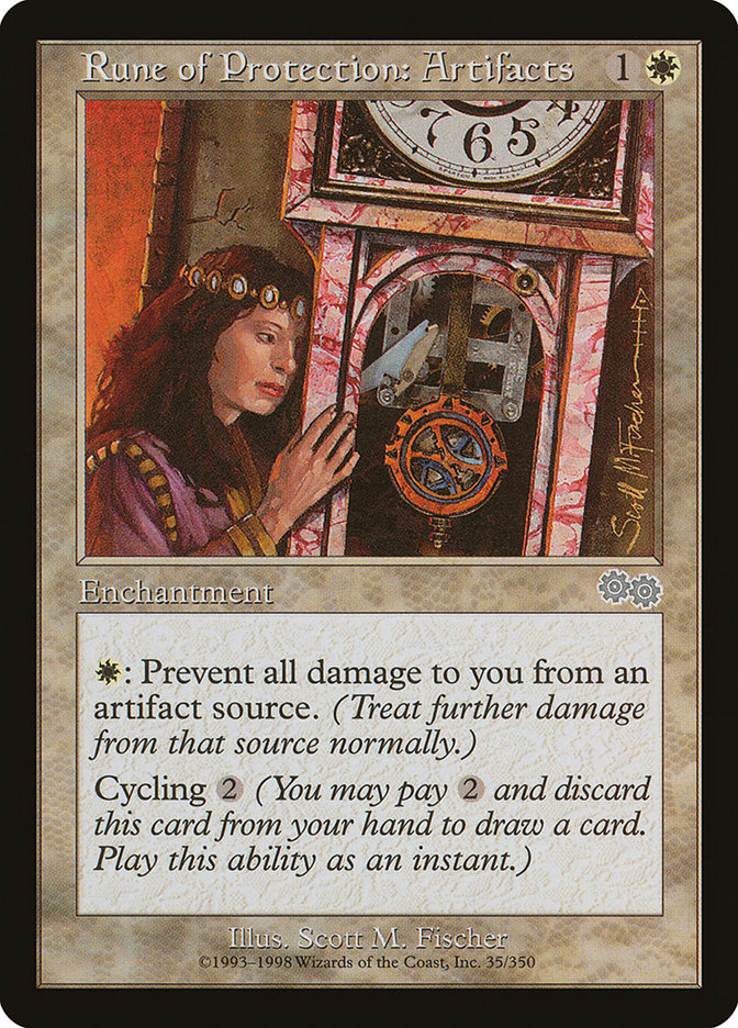 Magic the Gathering Card - Rune of Protection: Artifacts - MTG Circle