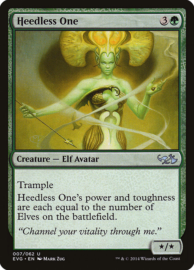Magic the Gathering Card - Heedless One - MTG Circle
