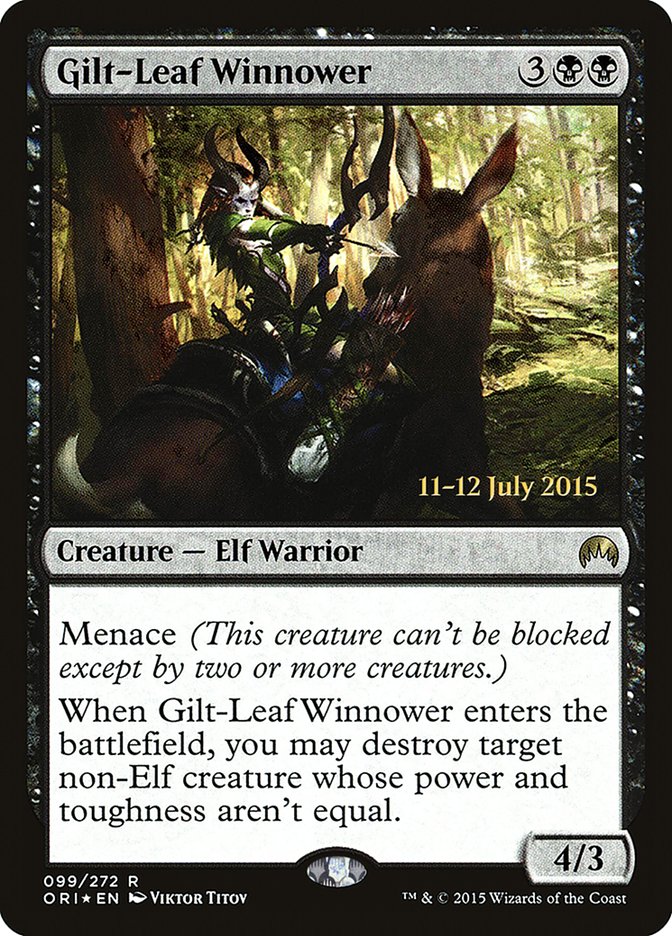 Magic the Gathering Card - Gilt-Leaf Winnower - MTG Circle