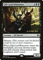 Magic the Gathering Card - Gilt-Leaf Winnower - MTG Circle