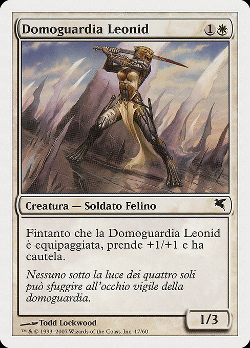 Magic the Gathering Card - Leonin Den-Guard - MTG Circle