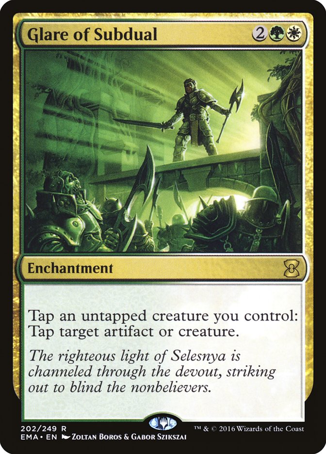 Magic the Gathering Card - Glare of Subdual - MTG Circle