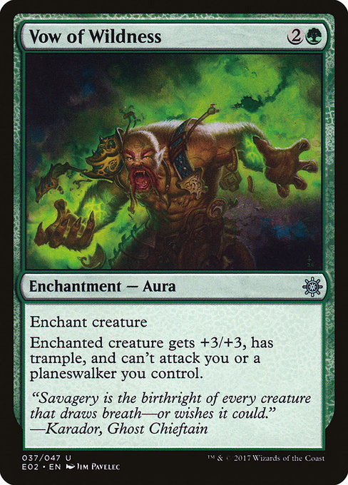 Magic the Gathering Card - Vow of Wildness - MTG Circle