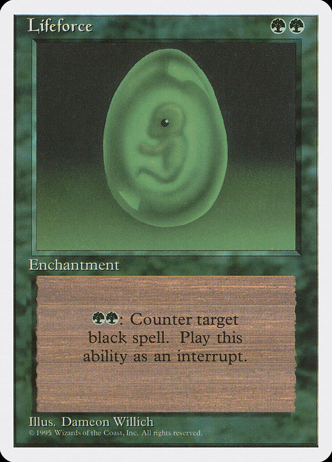 Magic the Gathering Card - Lifeforce - MTG Circle