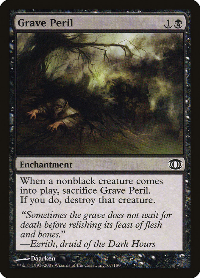 Magic the Gathering Card - Grave Peril - MTG Circle