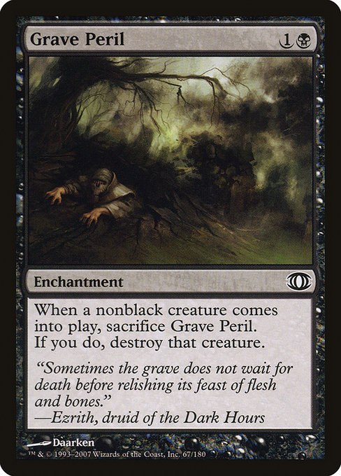 Magic the Gathering Card - Grave Peril - MTG Circle