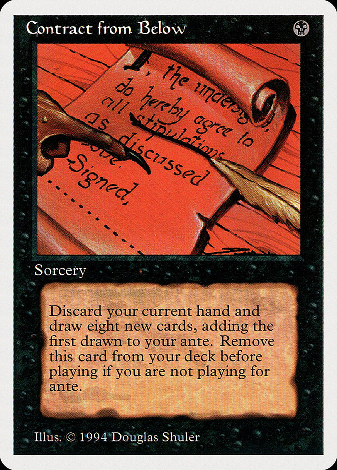 Magic the Gathering Card - Contract from Below - MTG Circle