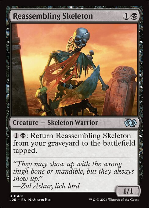 Magic the Gathering Card - Reassembling Skeleton - MTG Circle